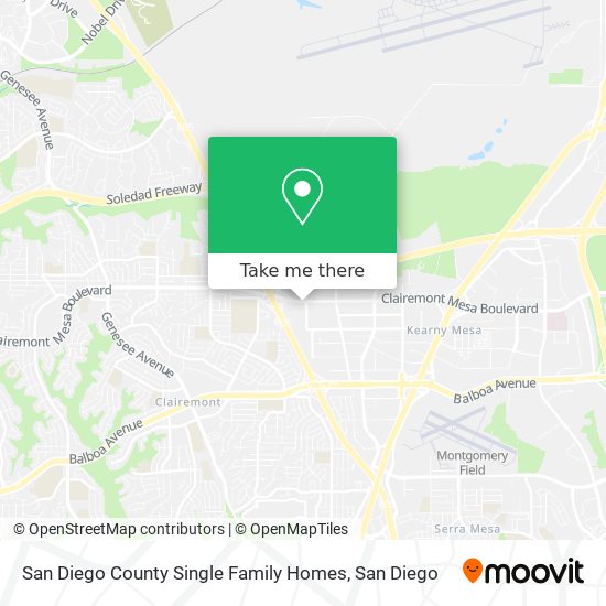 Mapa de San Diego County Single Family Homes