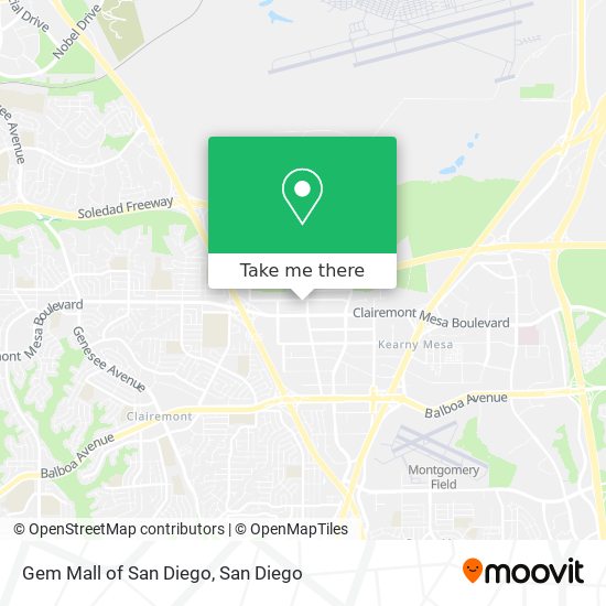 Gem Mall of San Diego map