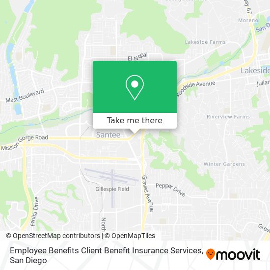 Employee Benefits Client Benefit Insurance Services map