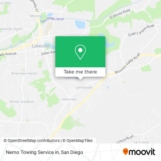 Nemo Towing Service in map