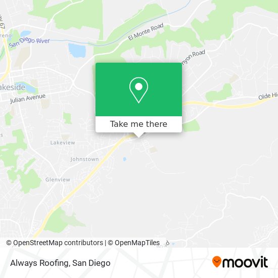 Always Roofing map