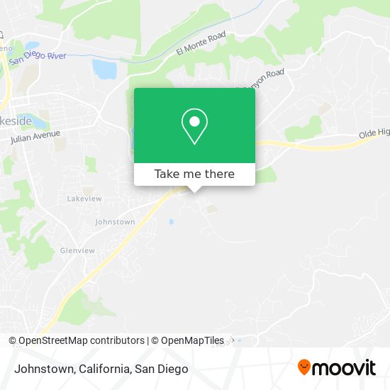 Johnstown, California map