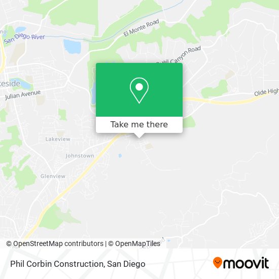 Phil Corbin Construction map