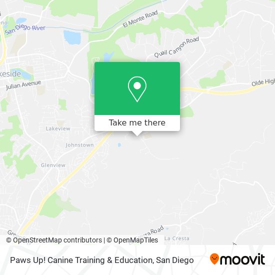 Paws Up! Canine Training & Education map