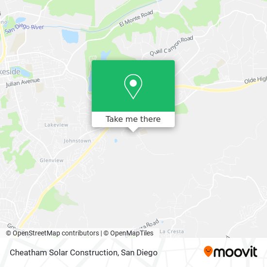 Cheatham Solar Construction map