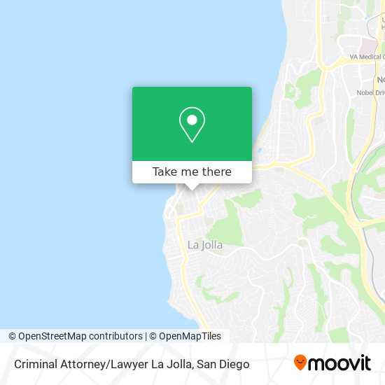 Criminal Attorney / Lawyer La Jolla map