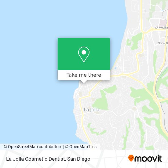 La Jolla Cosmetic Dentist map