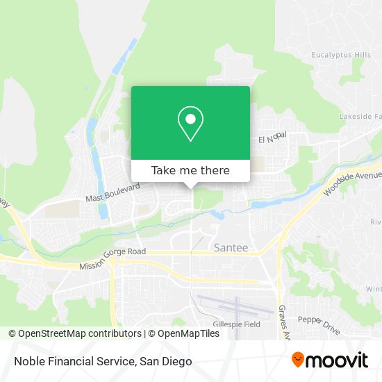 Mapa de Noble Financial Service