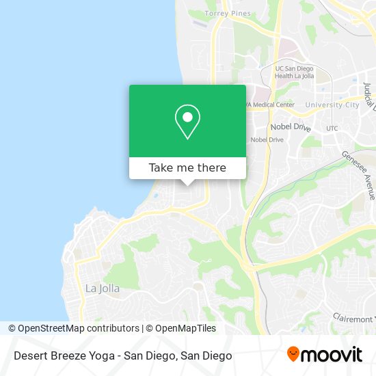 Mapa de Desert Breeze Yoga - San Diego