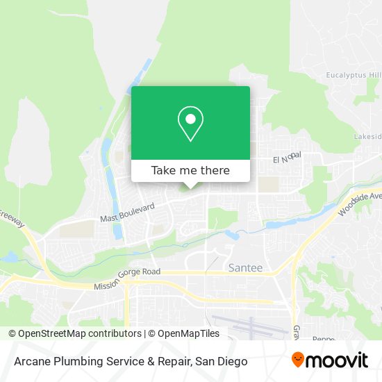 Arcane Plumbing Service & Repair map
