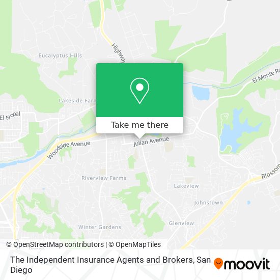 The Independent Insurance Agents and Brokers map