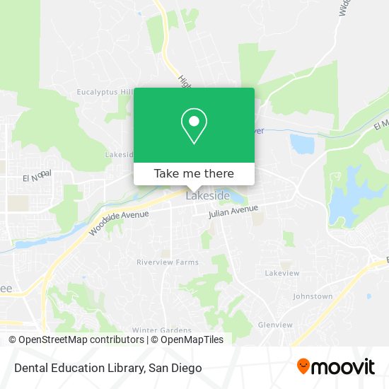 Dental Education Library map