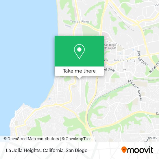 Mapa de La Jolla Heights, California