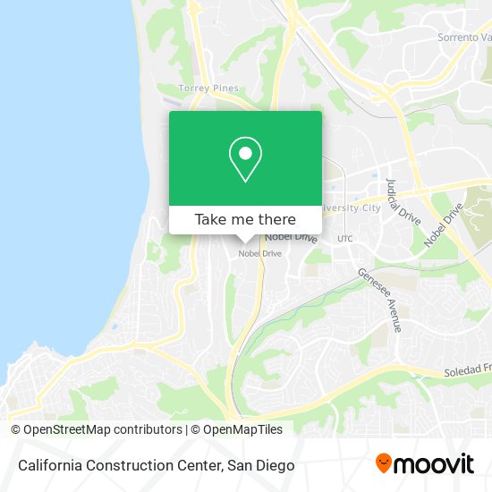 California Construction Center map