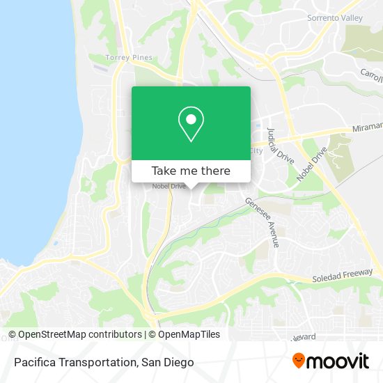 Pacifica Transportation map