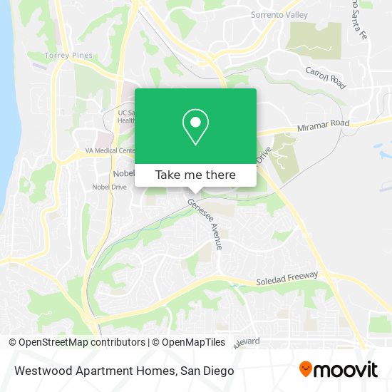 Westwood Apartment Homes map