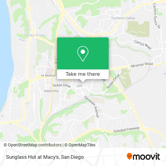 Sunglass Hut at Macy's map