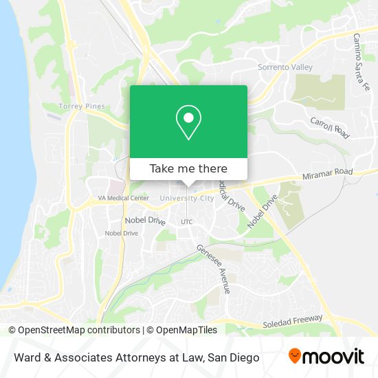 Ward & Associates Attorneys at Law map