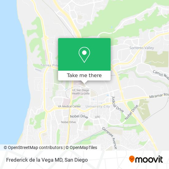 Frederick de la Vega MD map