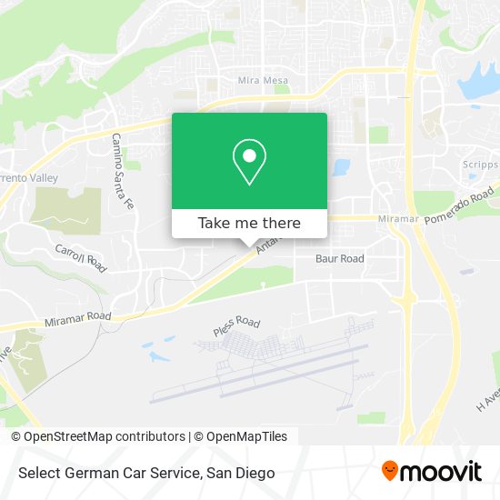 Mapa de Select German Car Service