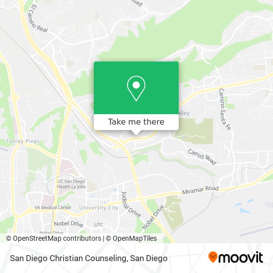 San Diego Christian Counseling map