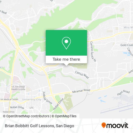 Mapa de Brian Bobbitt Golf Lessons