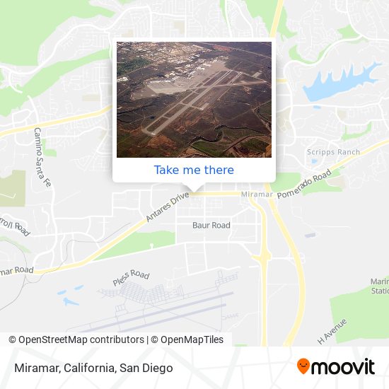 Miramar, California map