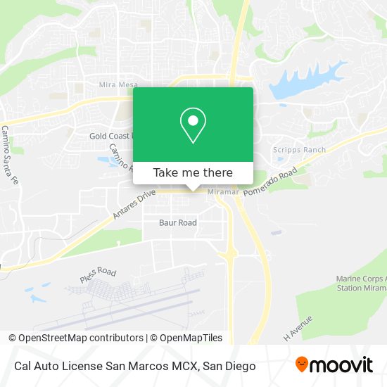 Mapa de Cal Auto License San Marcos MCX