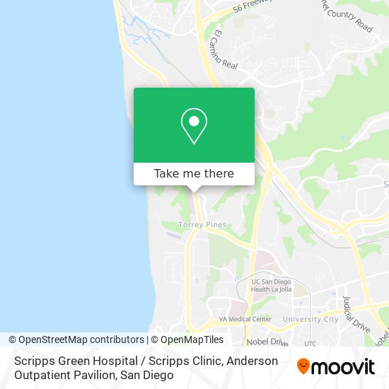 Scripps Green Hospital / Scripps Clinic, Anderson Outpatient Pavilion map