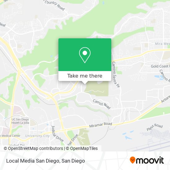 Mapa de Local Media San Diego