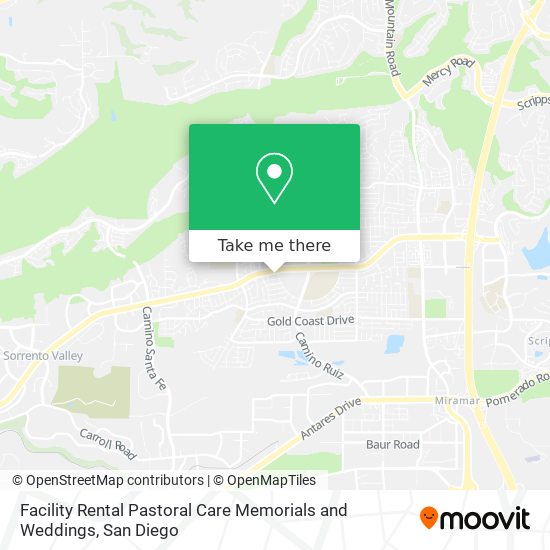 Mapa de Facility Rental Pastoral Care Memorials and Weddings