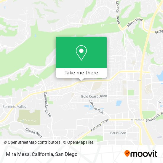 Mira Mesa, California map