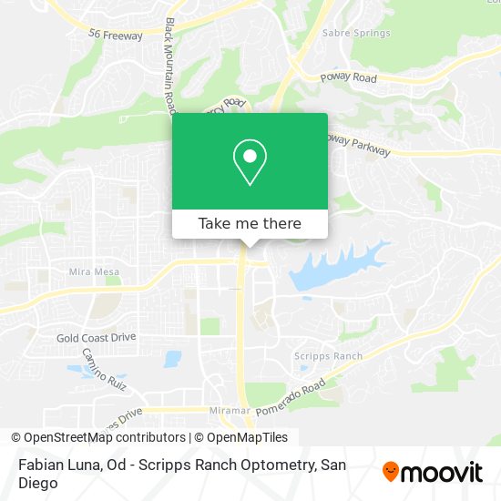 Mapa de Fabian Luna, Od - Scripps Ranch Optometry
