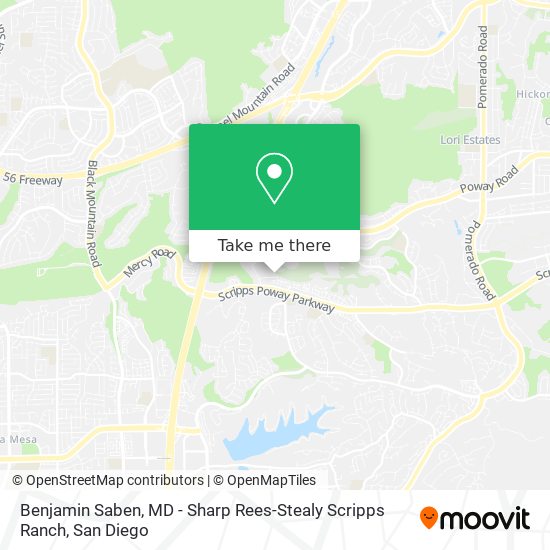 Mapa de Benjamin Saben, MD - Sharp Rees-Stealy Scripps Ranch