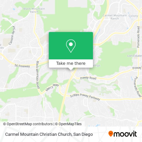 Carmel Mountain Christian Church map