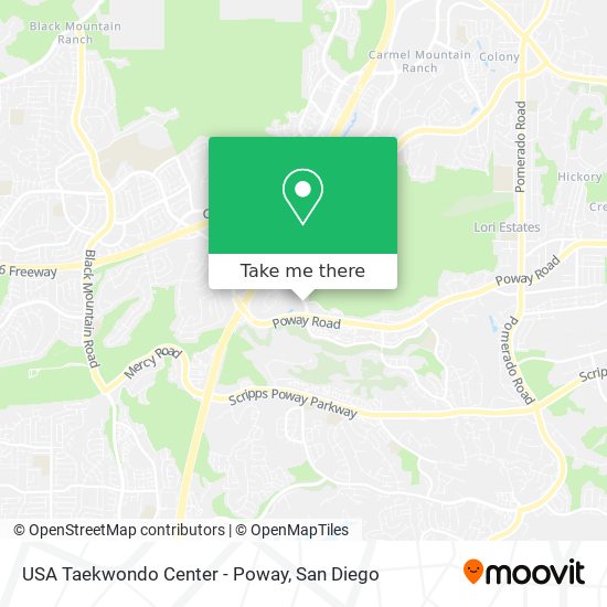 Mapa de USA Taekwondo Center - Poway