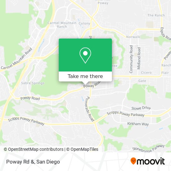 Mapa de Poway Rd &