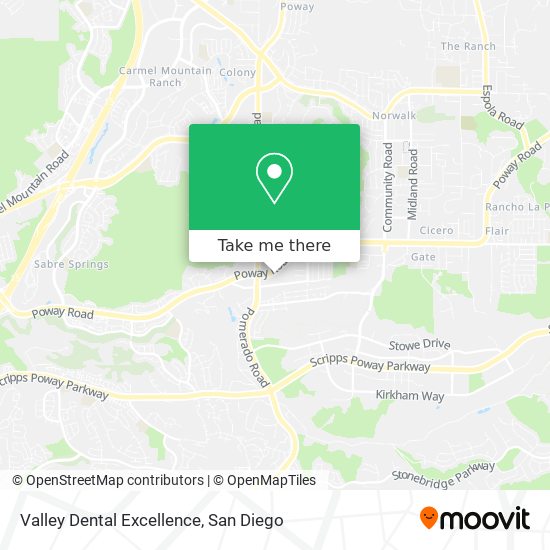 Mapa de Valley Dental Excellence