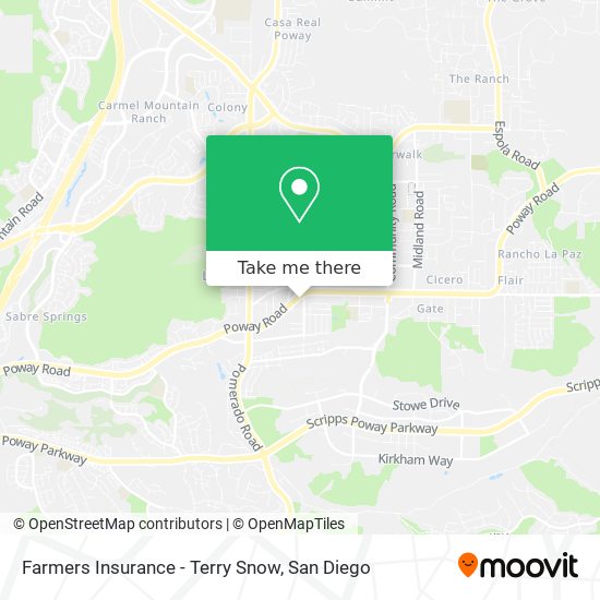 Mapa de Farmers Insurance - Terry Snow