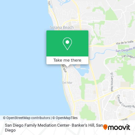 San Diego Family Mediation Center- Banker's Hill map