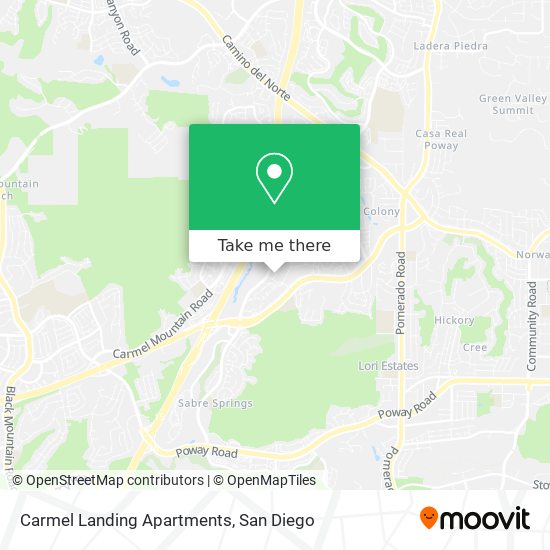 Carmel Landing Apartments map