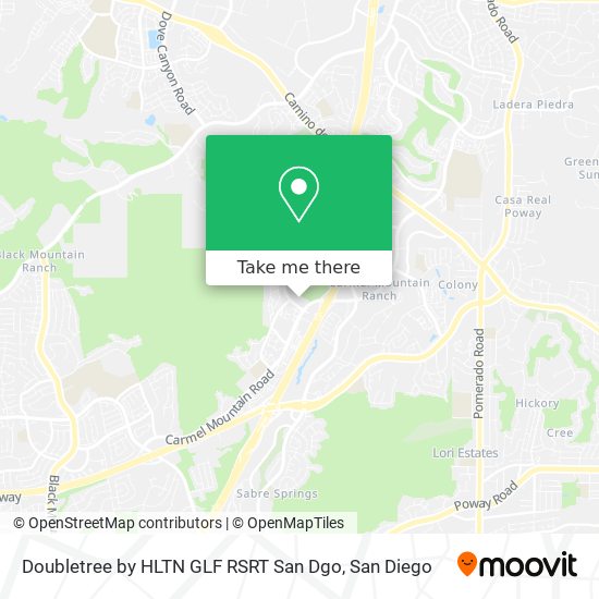 Doubletree by HLTN GLF RSRT San Dgo map