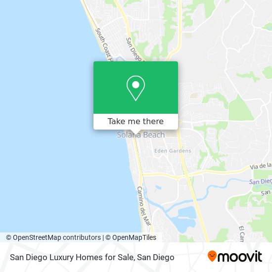 San Diego Luxury Homes for Sale map