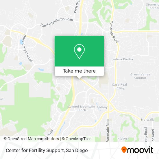 Center for Fertility Support map