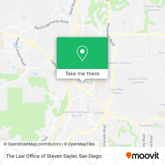 The Law Office of Steven Sayler map