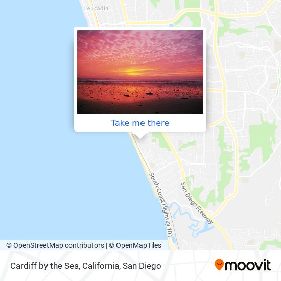 Mapa de Cardiff by the Sea, California