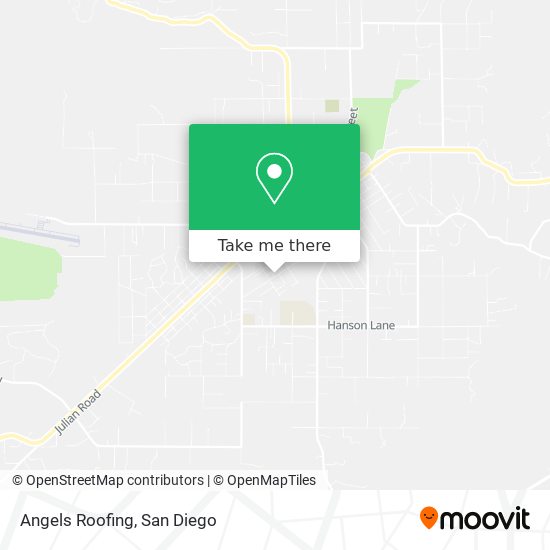 Angels Roofing map