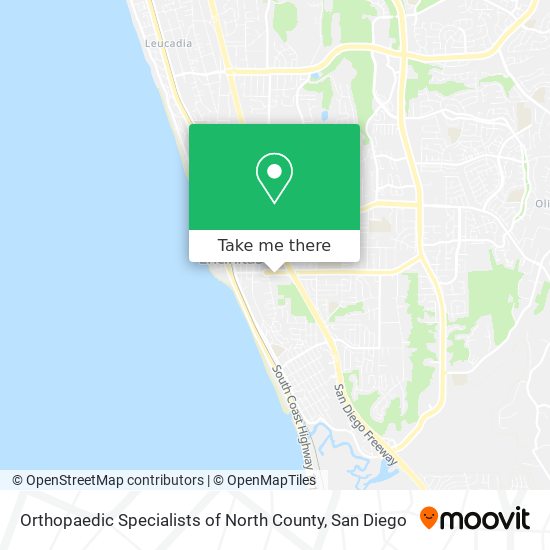 Mapa de Orthopaedic Specialists of North County