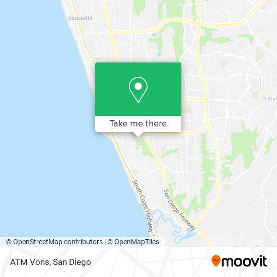 Mapa de ATM Vons