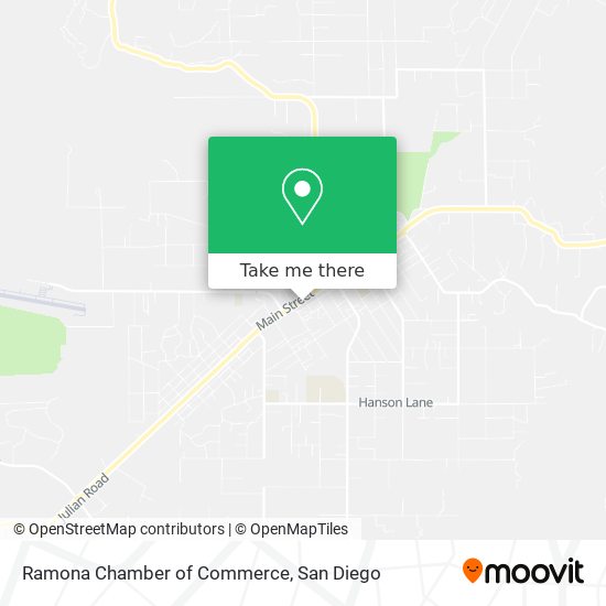 Ramona Chamber of Commerce map